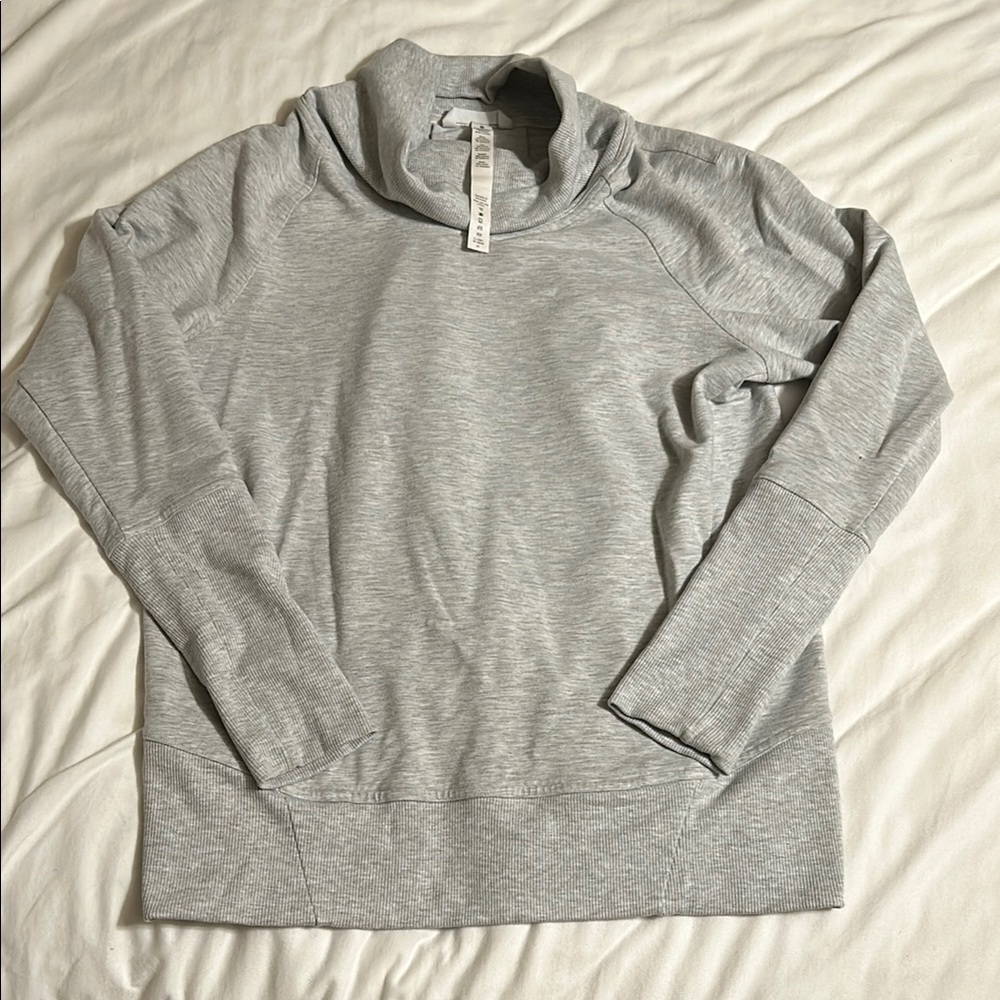 Light Gray Cowl Neck Sweater